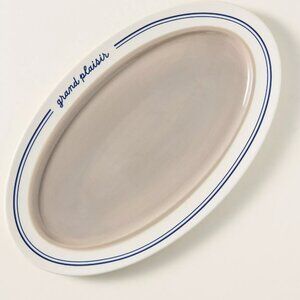 Anthropologie Café Violette Handpainted Stoneware Small Serving Platter NWT